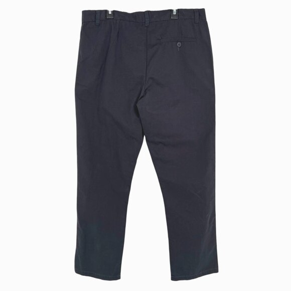 French Connection Mens Chino Pants Cotton Black Flat Front Size Large NWOT - Picture 6 of 10